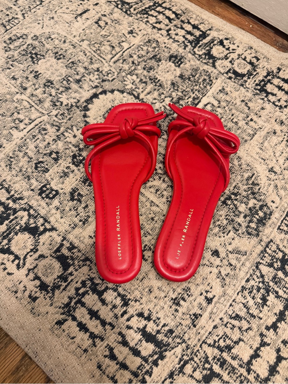 Loeffler Randall Red Knot Slide Mules